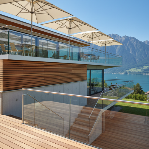 XFRAME Glasprofile X-Railing Ganzglasgeländer